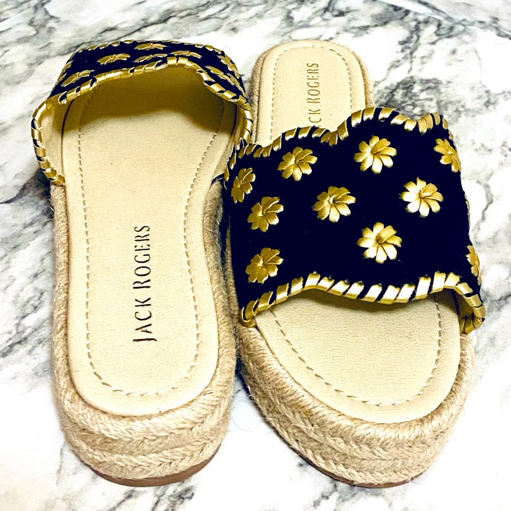 Never worn slip on sandals by Jack Rogers